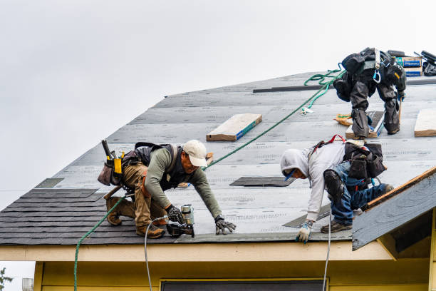 Professional Gutter Installation technician working in Lansdowne, VA